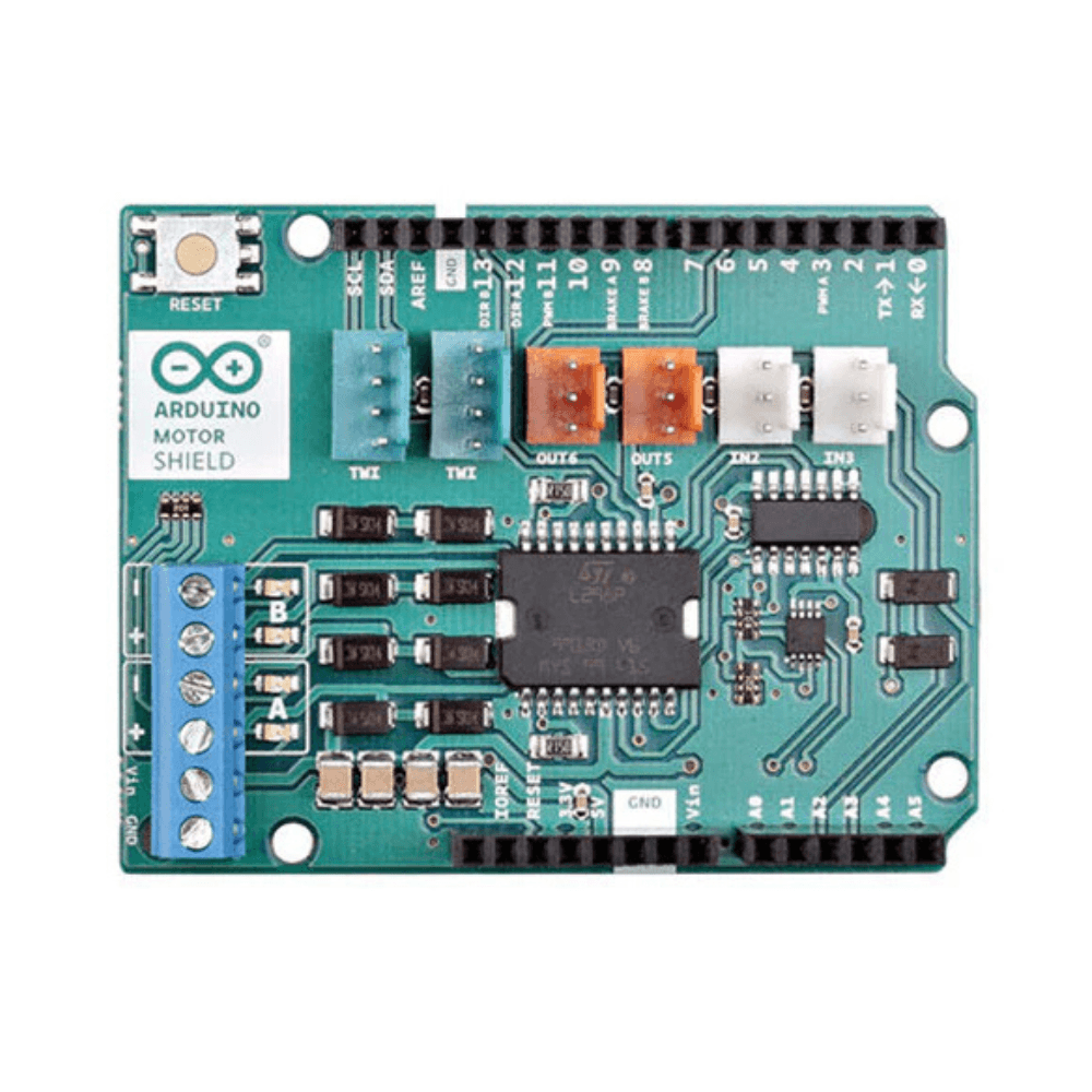 Placa de expansiune originala Arduino, driver dual control motoare L298P [3]
