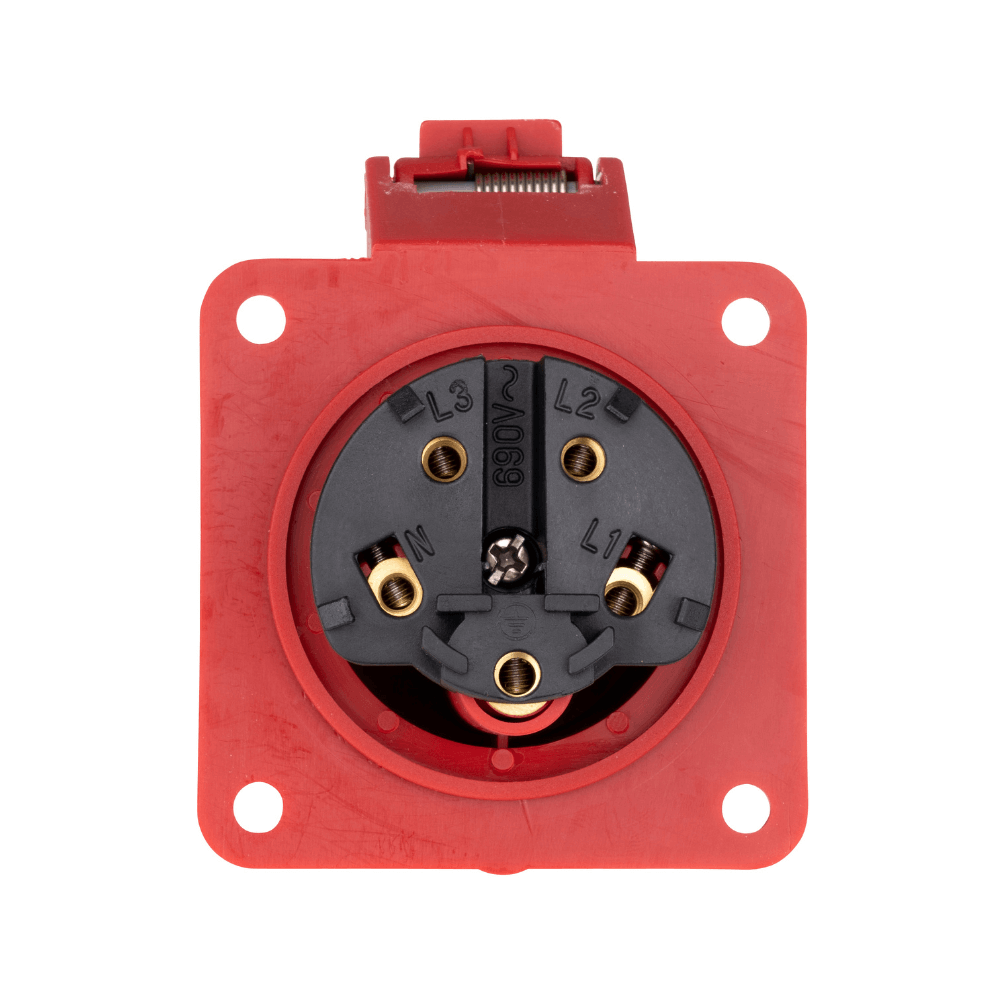 Priza industriala CEE fixa, 5 poli, 16A, 400V, IP44, SCHRACK YY764516 [3]