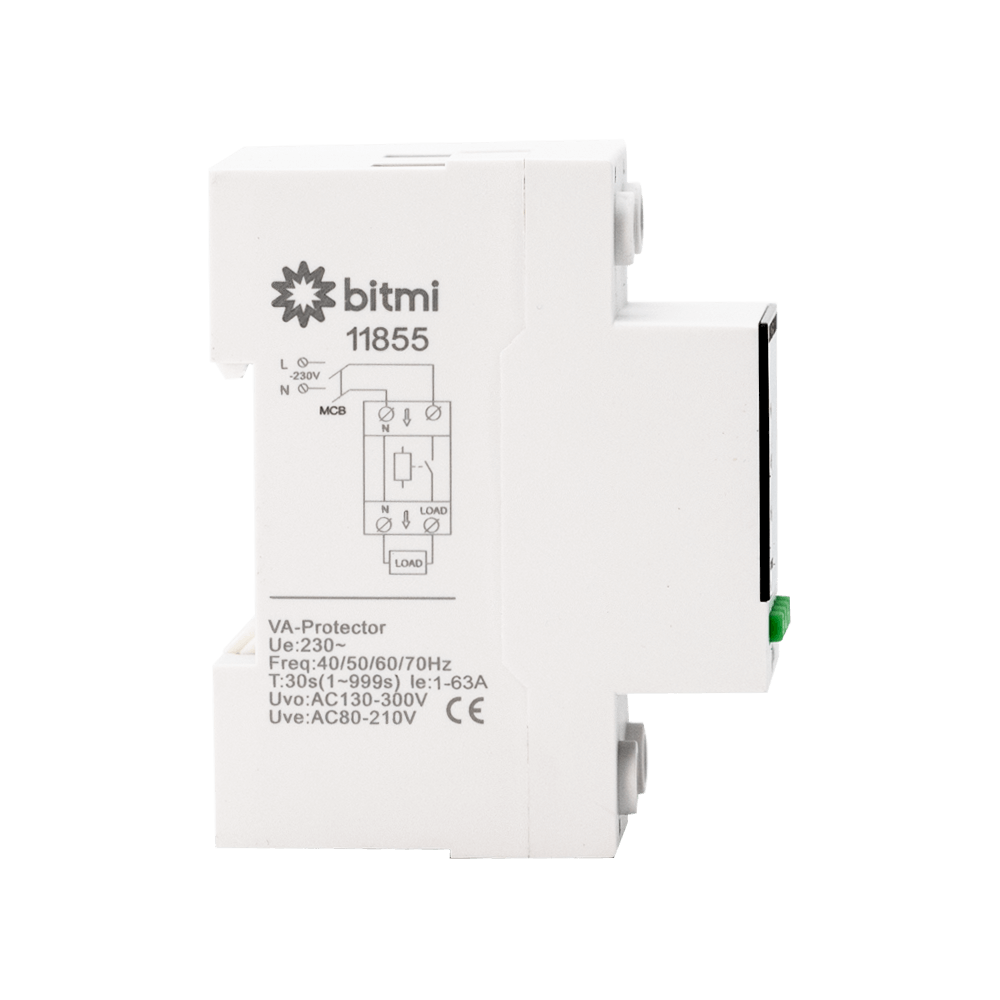 Releu de protectie la tensiune si curent pentru AC/DC 1-63A, Bitmi 11855 [2]
