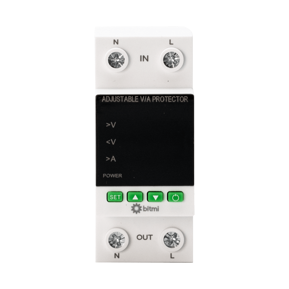 Releu de protectie la tensiune si curent pentru AC/DC 1-63A, Bitmi 11855 [3]