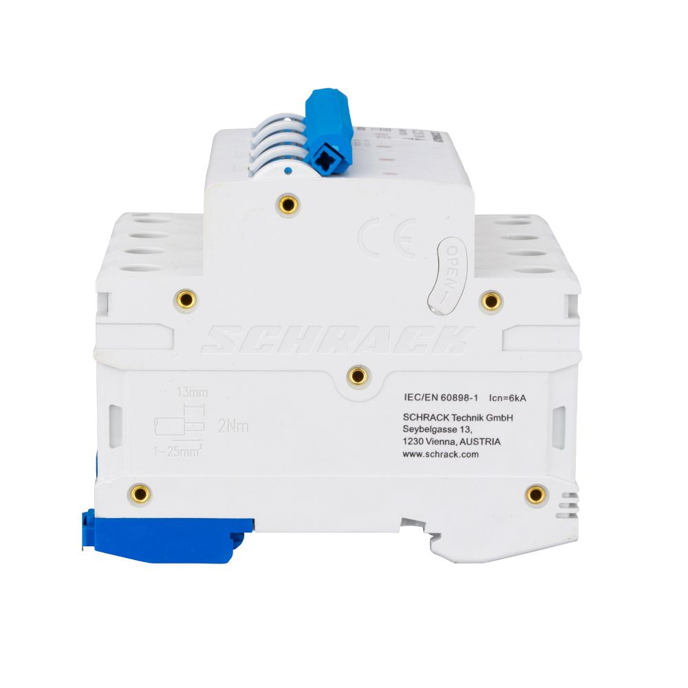 Intrerupator automat modular (MCB) AMPARO 6kA, C 25A, 3P+N, SCHRACK AM617825 [2]