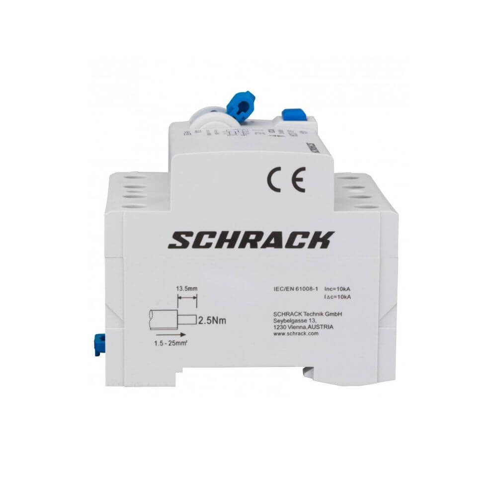 Diferential AMPARO (10kA), 40A, 4-poli, 30mA, tip A, SCHRACK AR054103 [2]