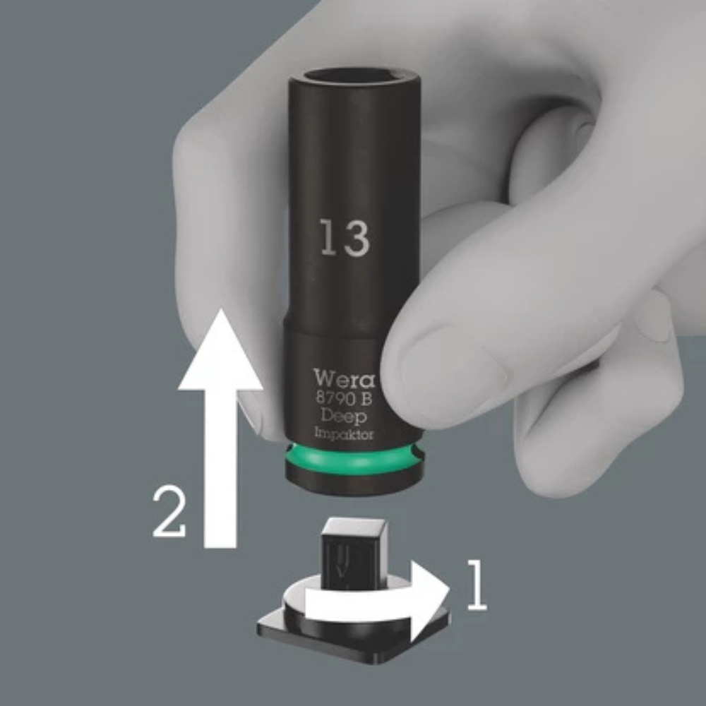 Set de chei tubulare de impact lungi, 8790 B, 3/8, 14 piese, Wera 05005580001 [5]