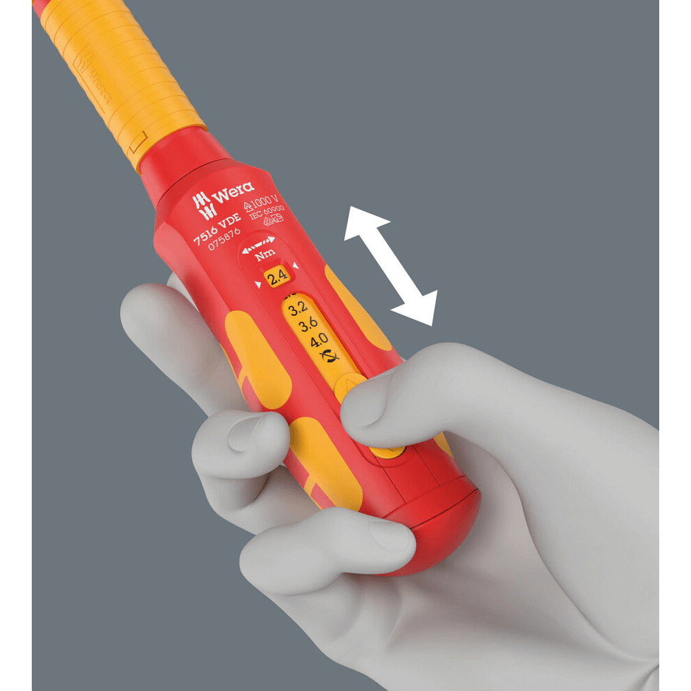 Surubelnita dinamometrica VDE 7516 Kraftform Safe-Torque Speed, 2.4 - 4.0 Nm, Wera 05075876001 [3]