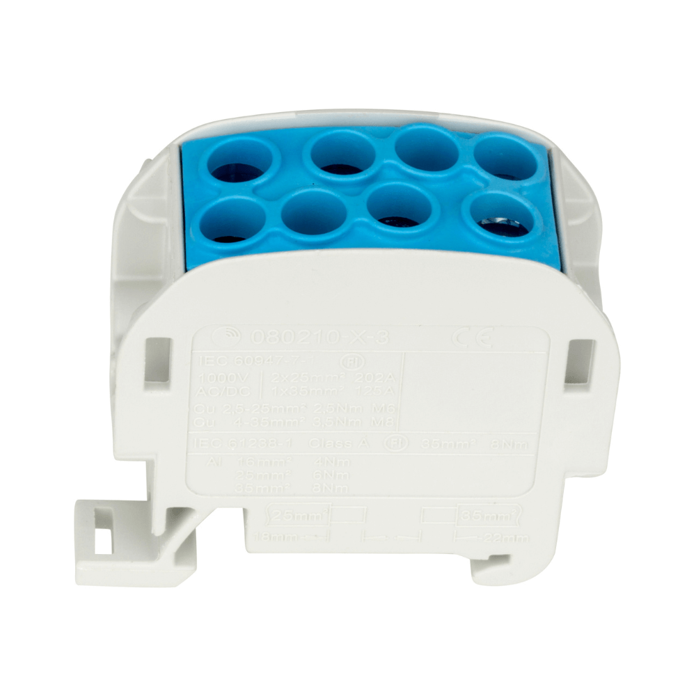 Clema derivatie izolata, Cu-Al, 1 pol, 35mmp, albastru, SCHRACK IKA26220-X-3 [3]