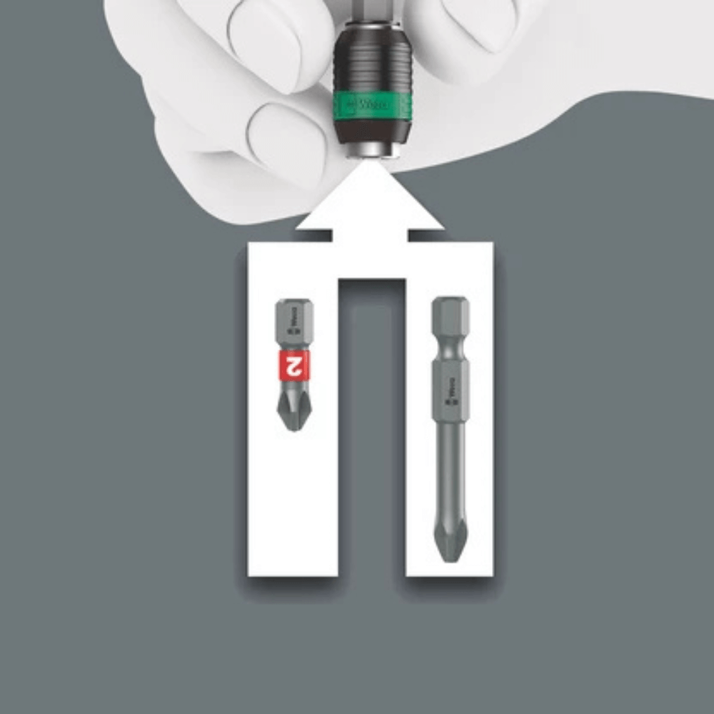 Set de scule Kraftform Kompakt 100, 52 piese, cu maner Rapidaptor, Wera 05057460001 [6]