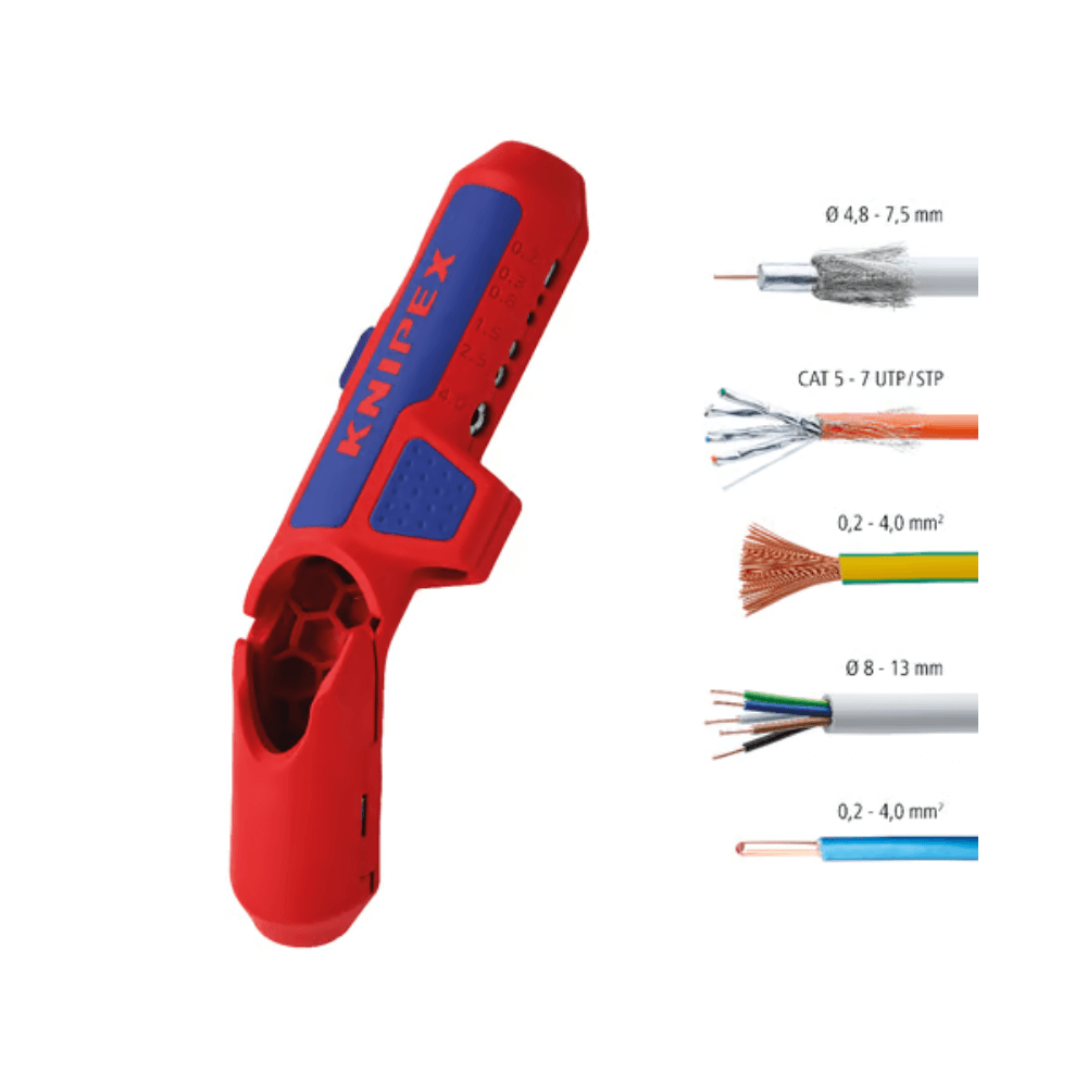 Unealta dezizolatoare universala pentru stangaci Knipex ErgoStrip 16 95 02 SB [4]