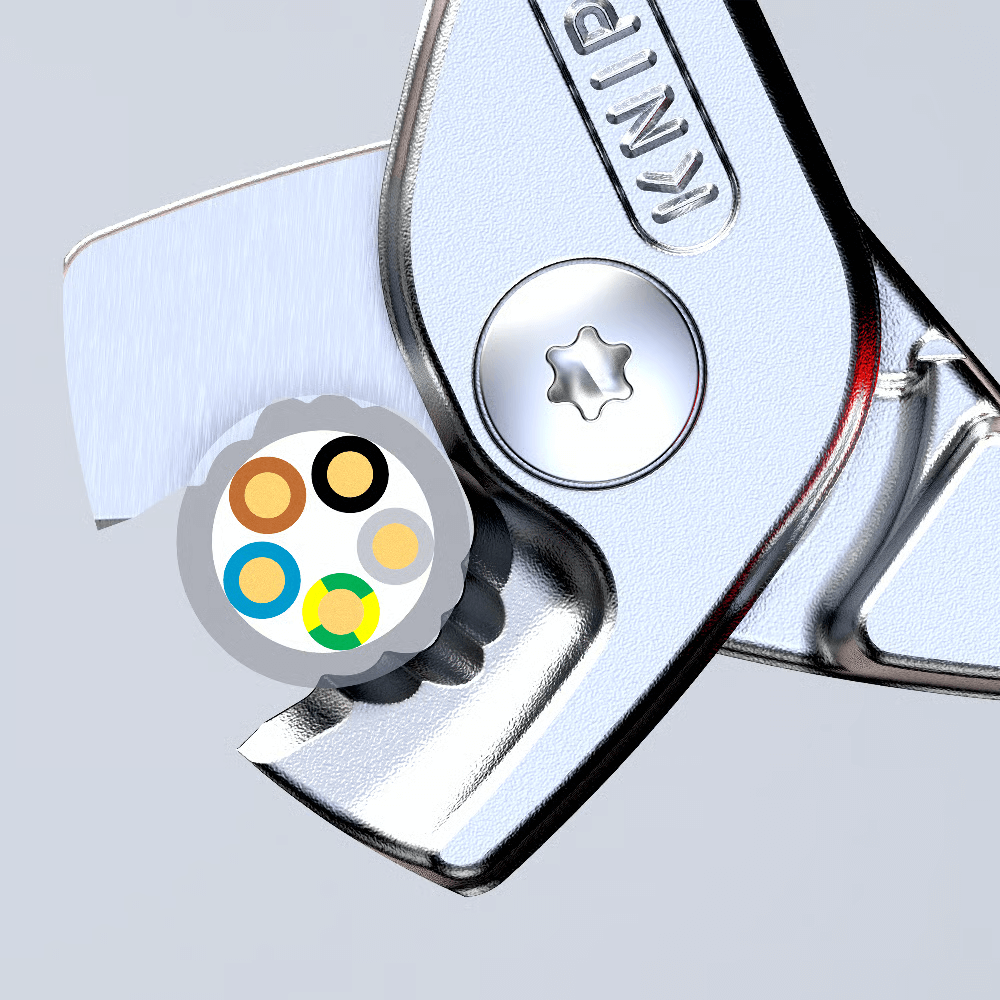 Cleste pentru cabluri electrice cu taiere in trepte KNIPEX StepCut® 95 11 160 [4]