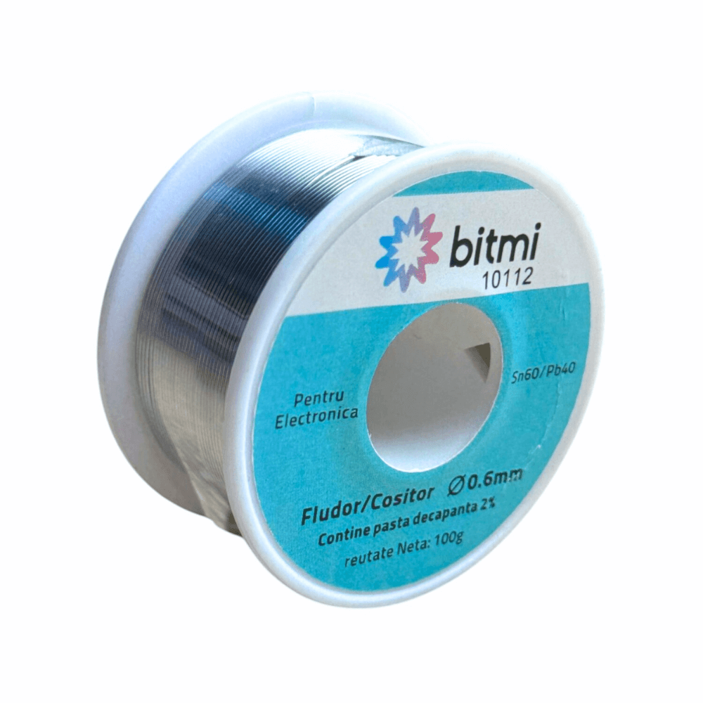 Fludor Sn60/Pb40 0.6mm 100g cu pasta decapanta, Bitmi 10112 [3]