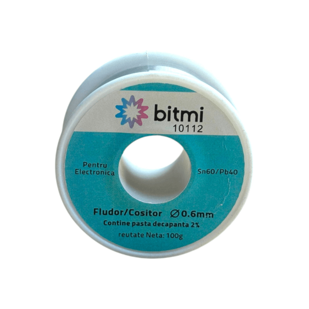 Fludor Sn60/Pb40 0.6mm 100g cu pasta decapanta, Bitmi 10112 [2]