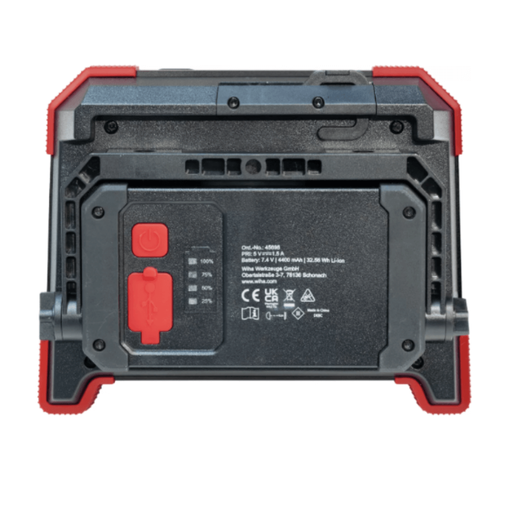 Proiector LED reincarcabil 3000 lm, cu suport magnetic si carlig rotativ - Wiha 45698 [2]