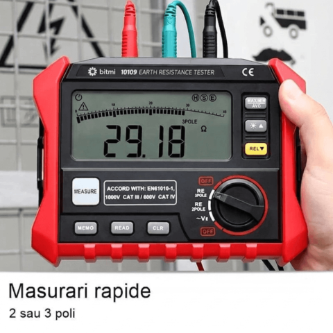 Aparat de masura rezistenta de impamantare BITMI 10109 [2]