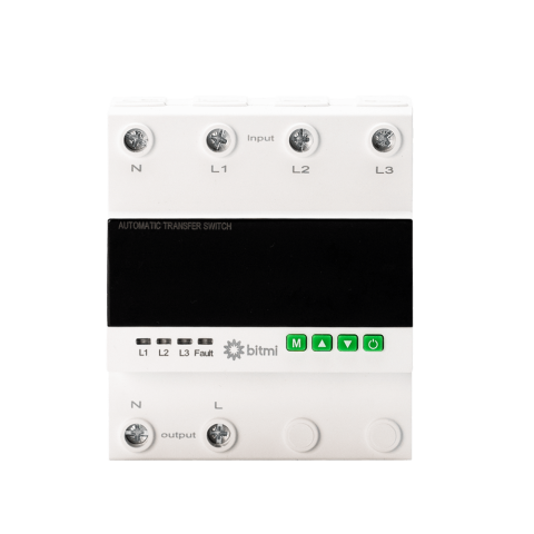 Selector automat de faza ATS monofazat Bitmi 11857, 100A, protectie la tensiune [1]
