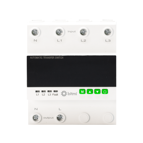 Releu trifazat de protectie la supracurent si tensiune cu comutare de faza, 100A, Bitmi 11858 [2]