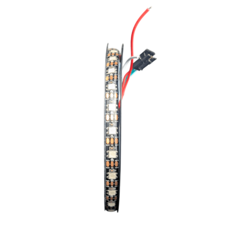 Banda LED RGB WS2812B 5m 60 LED/m, IP65, PCB negru [1]