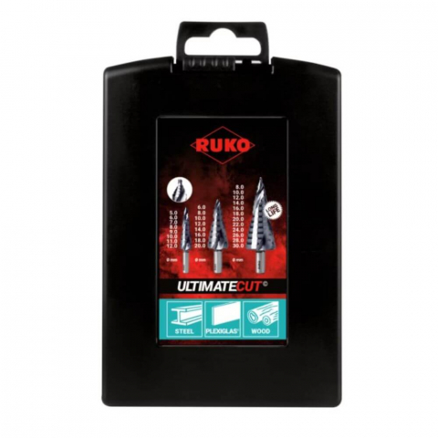 Set burghie in trepte Ruko 101626PRO UltimateCut HSS, 3 piese [3]