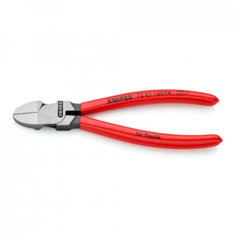 Cleste sfic cu tais diagonal pentru materiale plastice, Knipex 72 01 160 KA [2]