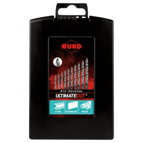 Set burghie,19 piese, HSS UltimateCut FlowStep DIN 338, RUKO 259214RO [5]