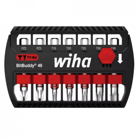 Seturi de Surubelnite - Set biti Wiha BitBuddy TY 42118, 49 mm