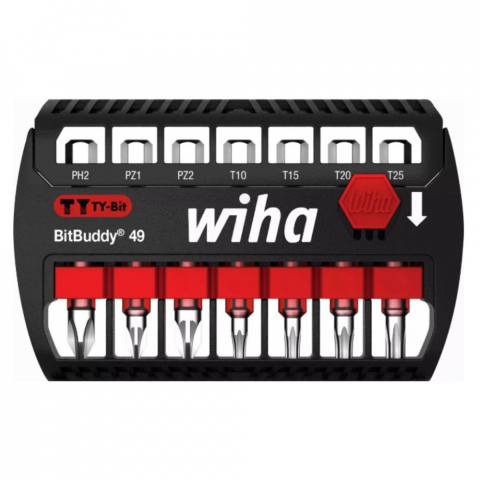 Seturi de Surubelnite - Set biti Wiha BitBuddy TY 42117, 49 mm