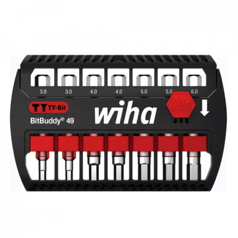 Seturi de Surubelnite - Set biti Wiha BitBuddy TY 42114, 49 mm