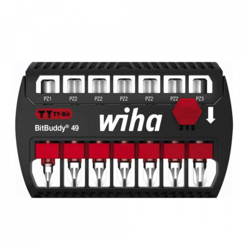 Seturi de Surubelnite - Set biti Wiha BitBuddy TY 42099, 49 mm