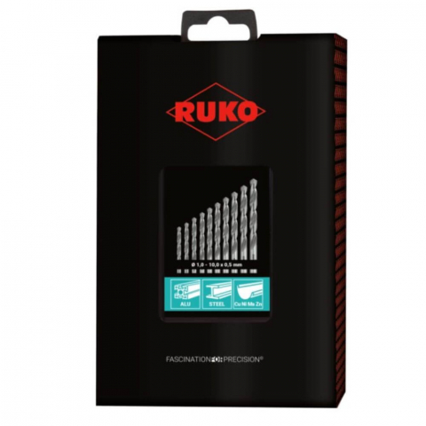 Set burghie Ruko 214214RO DIN 338 tip N, HSS-G, 19 piese [3]
