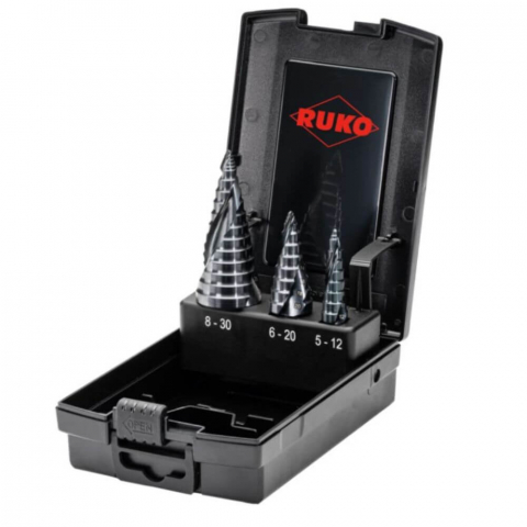 Burghie pentru Metal - Set burghie in trepte Ruko 101626PRO UltimateCut HSS, 3 piese