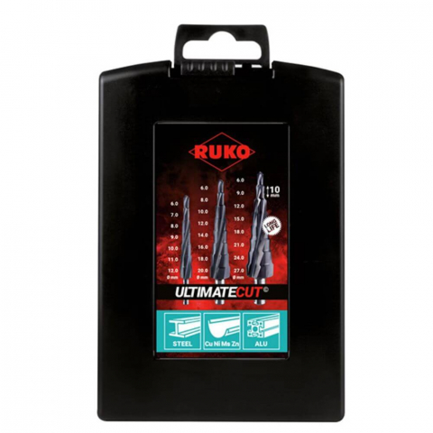 Set burghie in trepte Ruko 101087PRO UltimateCut MultiDrill HSS RuNaTec, 3 piese [4]