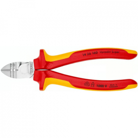 Clesti pentru Dezizolat - Cleste VDE cu tais diagonal pentru dezizolarea conductorilor electrici, Knipex 14 26 160
