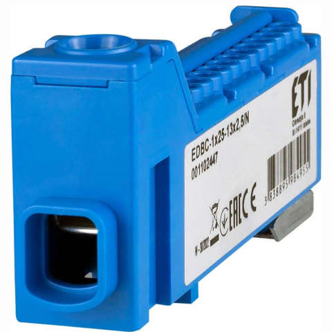 Blocuri de Distributie - Bloc distributie EDBC-1x25-13x2,5/N ETI 001102447