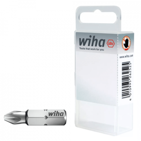 Set 10 biti standard, PH2, 25 mm - Wiha 24733
