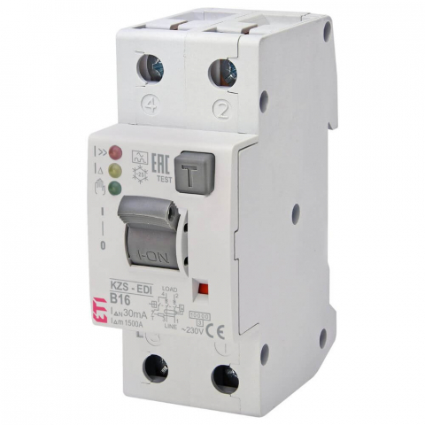Sigurante Diferentiale RCBO - Diferential RCBO KZS-2M2p EDI A B16/0.03 - ETI 002172406