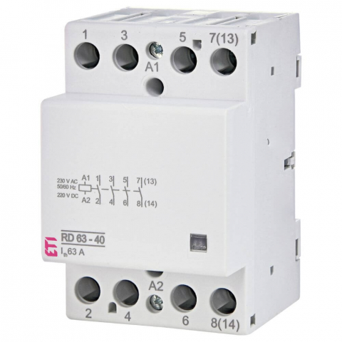 Contactoare - Contactor modular RD 63-40-230V AC/DC - ETI 002464026