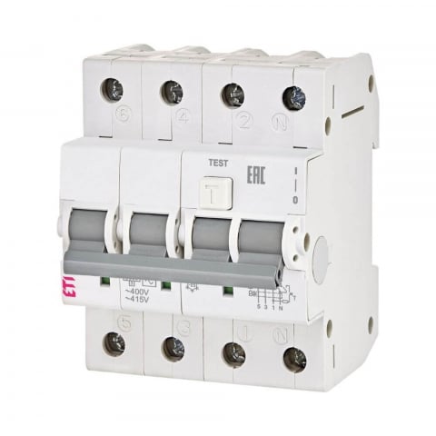 Diferential RCBO KZS-4M 3p+N A B20/0.03 ETI 002174905