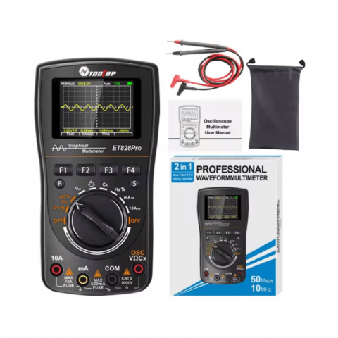 Multimetru cu osciloscop 2 in 1, 10 MHz, 50 Msps - ET828PRO [2]