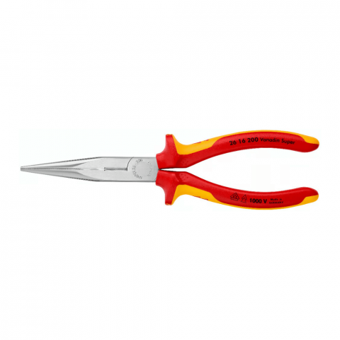 Clesti Electrician 1000V - Cleste VDE cu varf lung pentru electricieni Knipex 26 16 200