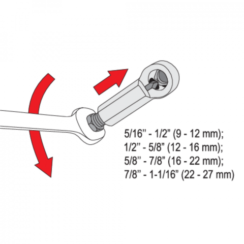 Set unelte pentru spart piulite 4 piese - YATO YT-0585 [1]