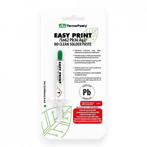 Accesorii pentru Lipit - TermoPasty ART.AGT-023 - Pasta de lipit SMD no-clean cu argint SN62PB36AG2