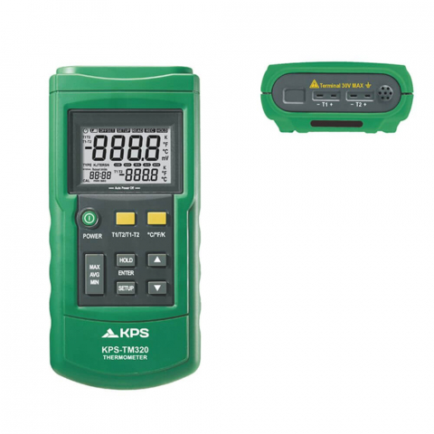 Termometre - Termometru digital cu 2 canale - KPS TM320