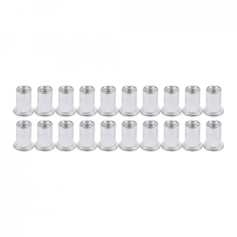 Clesti Sertizare - Set 20 piulite nituibile M3 YATO YT-36451 din aluminiu cu lungimea de 9 mm