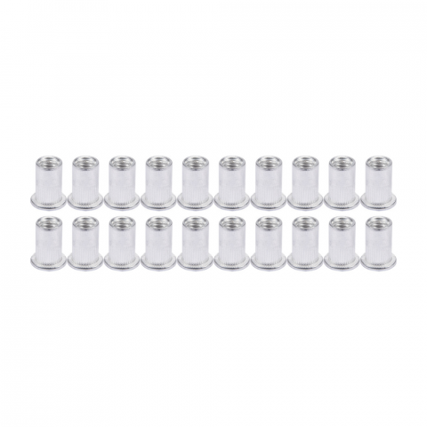 Clesti Sertizare - Set 20 piulite nituibile M4 aluminiu lungime 11mm Yato YT-36452