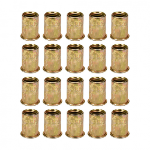 Clesti Sertizare - Set 20 piulite nituibile 15mm M6 din otel Yato YT-36473