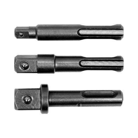 Truse Scule - Set de 3 adaptoare Yato YT-04686 SDS Plus din otel CrMo 1/4 3/8 1/2 inch