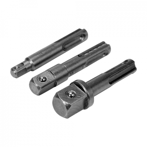 Set de 3 adaptoare Yato YT-04686 SDS Plus din otel CrMo 1/4 3/8 1/2 inch [1]