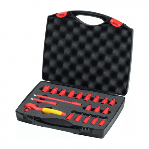 Scule si Unelte - Set 20 piese chei tubulare izolate VDE Wiha 43025 pentru electricieni