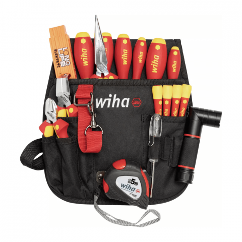 Scule si Unelte - Set 18 unelte pentru electricieni izolate VDE cu husa inclusa Wiha 44574