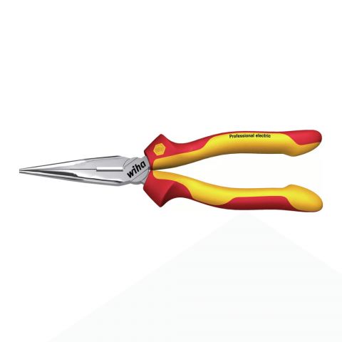 Clesti Electrician 1000V - Cleste Wiha 26727 cu varf subtire izolat VDE lungime 200 mm pentru electricieni