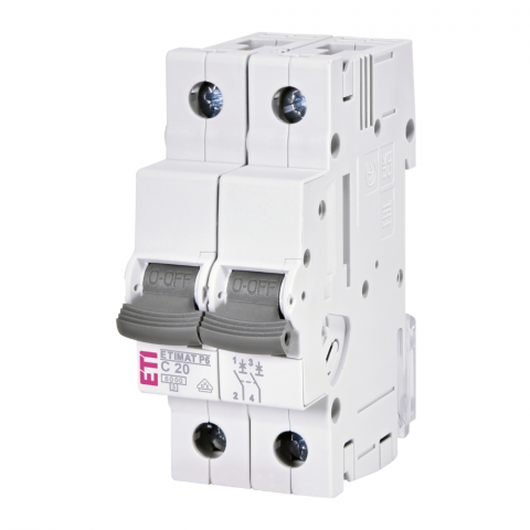Electrice - Intrerupator de circuit ETIMAT P6 2P C20 20A ETI 001900231
