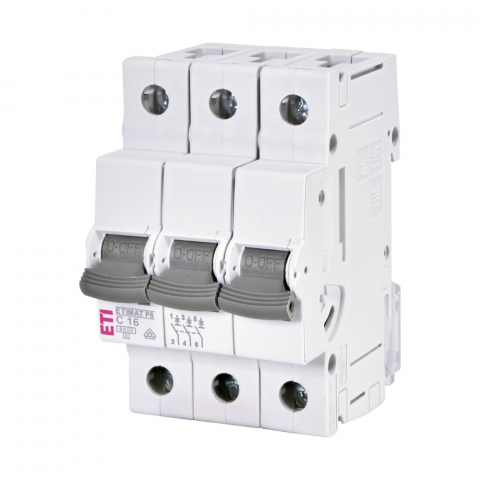 Electrice - Intrerupator de circuit ETIMAT P6 3P C16 230V 400V ETI 001900330